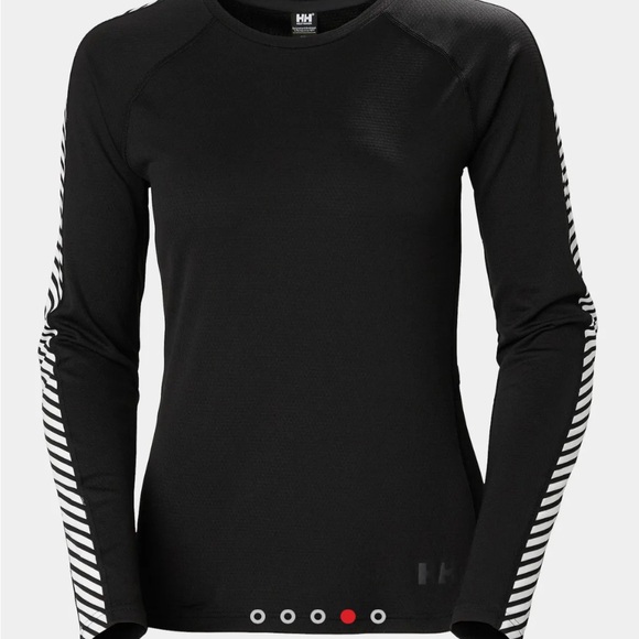 Helly Hansen Lifa Active striped crew base layer, in blue, lightweight,quick dry - Picture 9 of 10